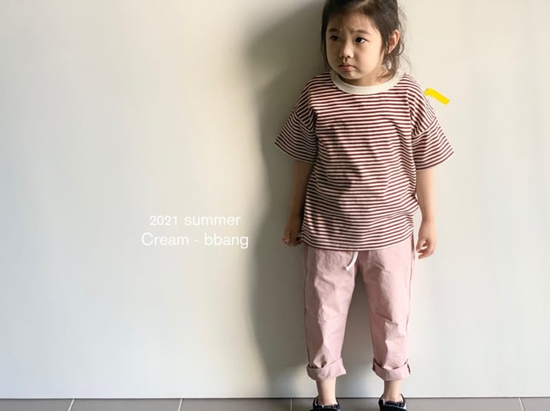 CREAM BBANG - Korean Children Fashion - #Kfashion4kids - Rappa Stripes Tee - 12