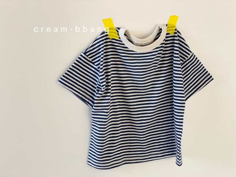 CREAM BBANG - Korean Children Fashion - #Kfashion4kids - Rappa Stripes Tee - 5