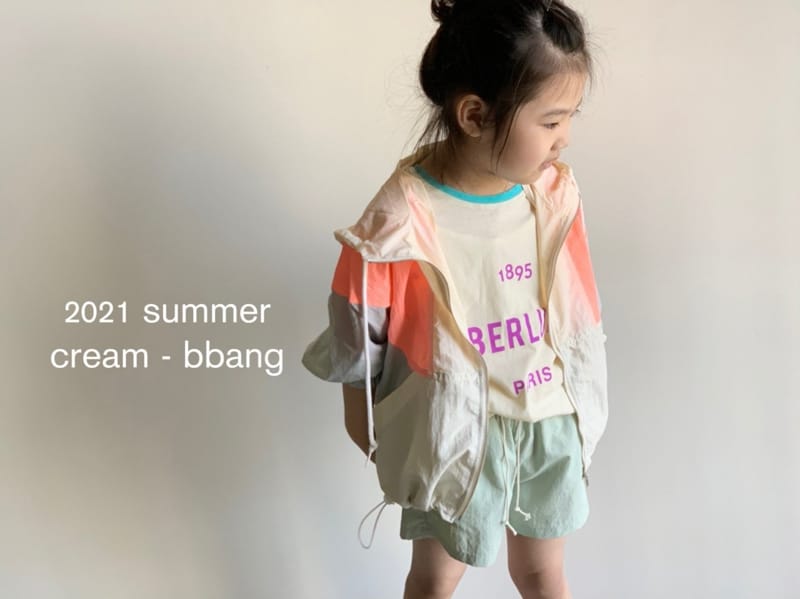 CREAM BBANG - Korean Children Fashion - #Kfashion4kids - 1895 Sleeves Color Tee - 6