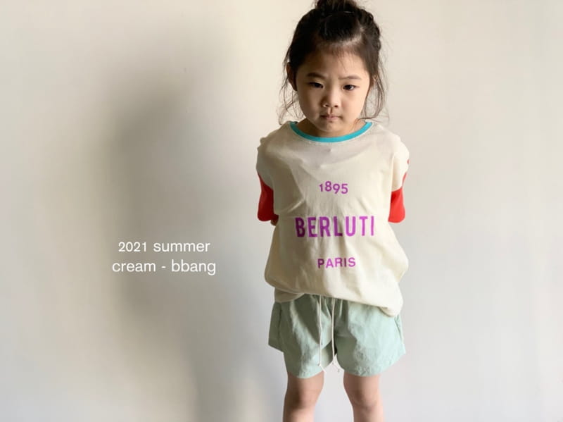CREAM BBANG - Korean Children Fashion - #Kfashion4kids - 1895 Sleeves Color Tee - 8