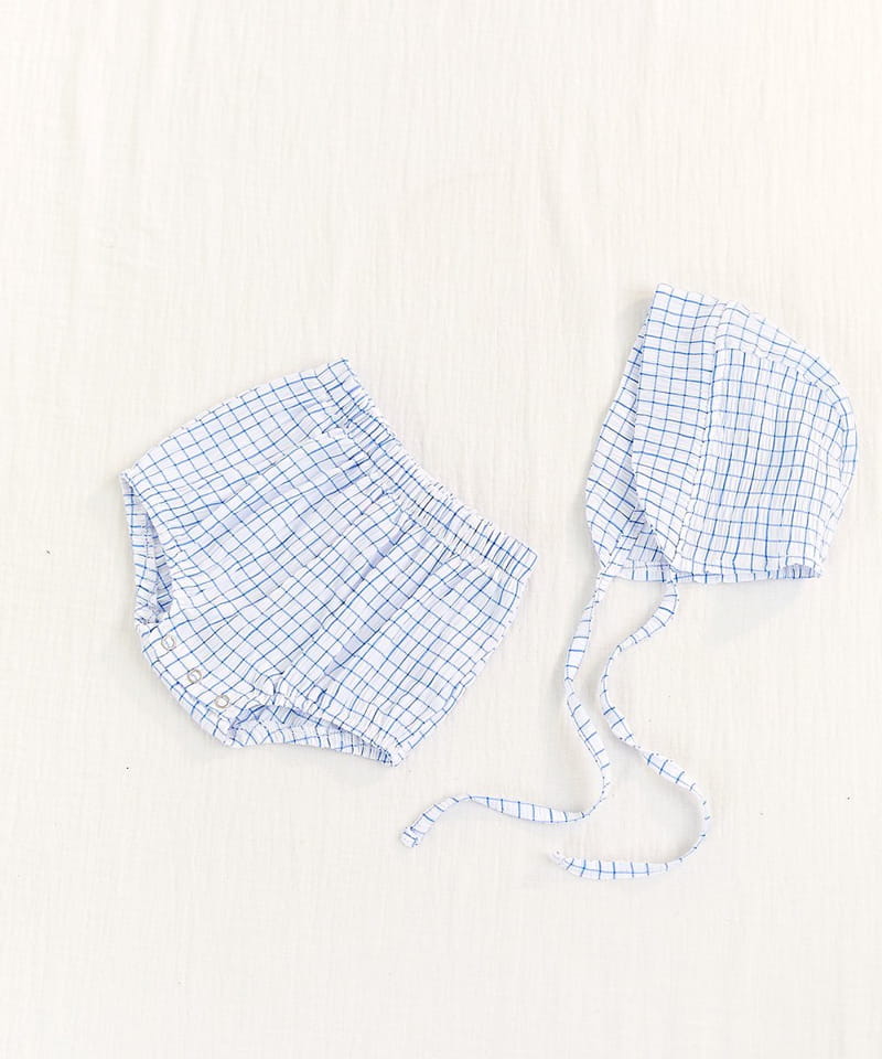 CREAMCOK - Korean Children Fashion - #Kfashion4kids - Check Check Cooling Bonnet - 10