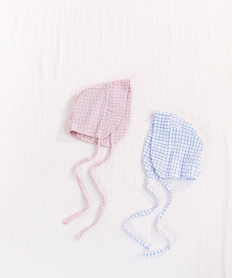 CREAMCOK - Korean Children Fashion - #Kfashion4kids - Check Check Cooling Bonnet - 12