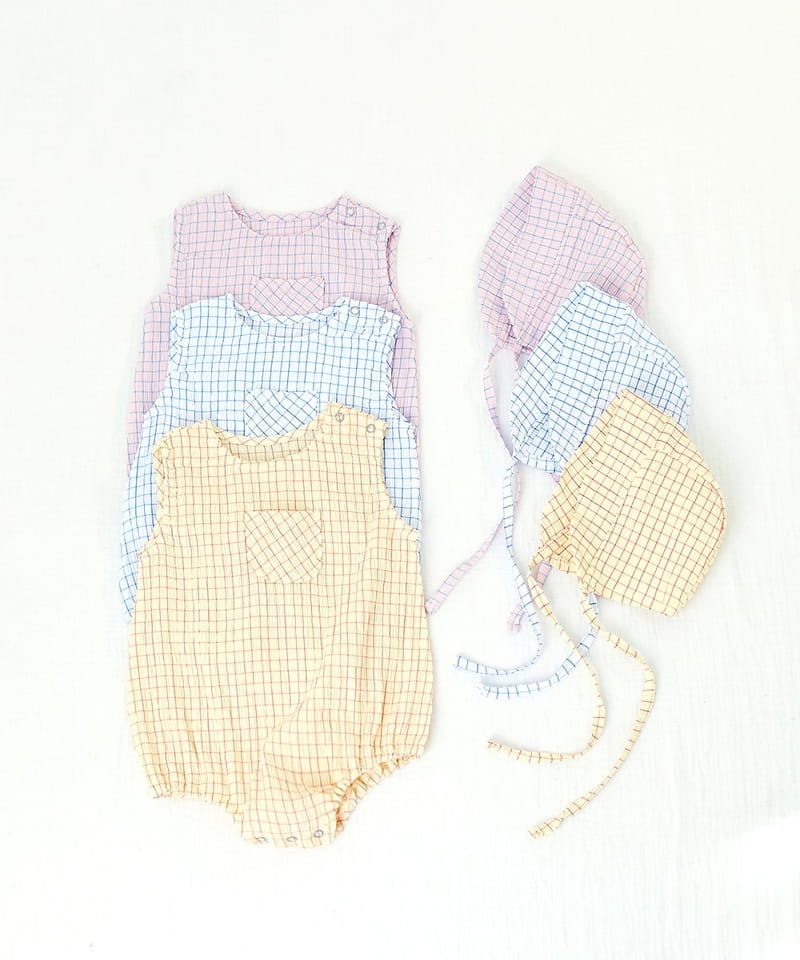 CREAMCOK - Korean Children Fashion - #Kfashion4kids - Check Check Cooling Bonnet - 8