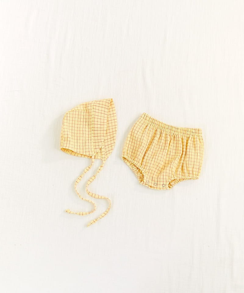 CREAMCOK - Korean Children Fashion - #Kfashion4kids - Check Check Cooling Bonnet - 9