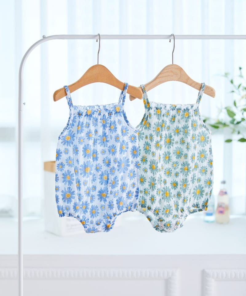 CREAMCOK - Korean Children Fashion - #Kfashion4kids - Bebe Flower Cooling Bodysuit - 11