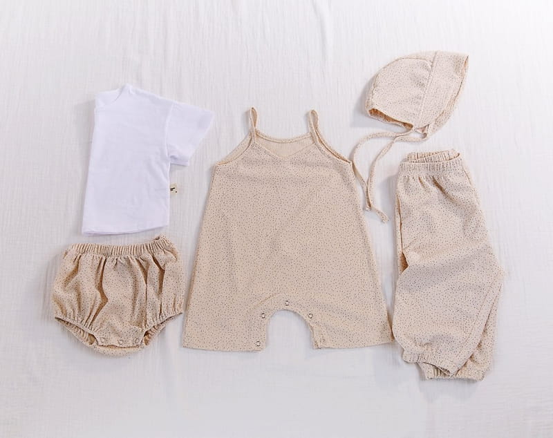 CREAMCOK - Korean Children Fashion - #Kfashion4kids - Dot Dot Cooling Bonnet - 3