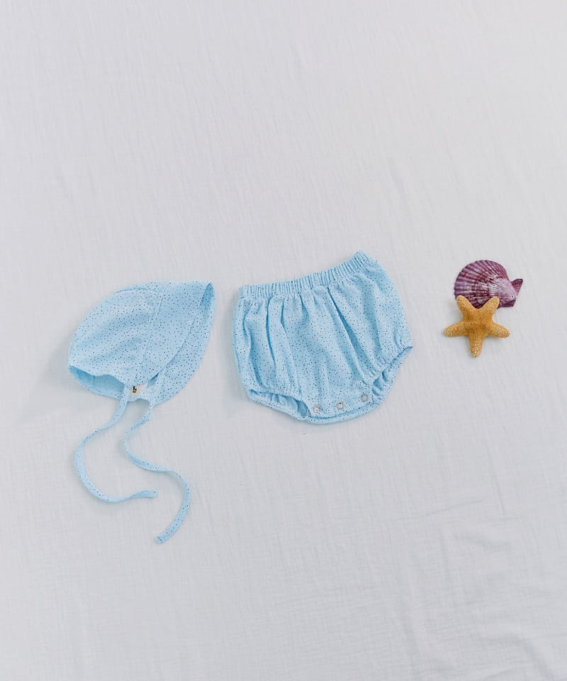 CREAMCOK - Korean Children Fashion - #Kfashion4kids - Dot Dot Cooling Bonnet - 8