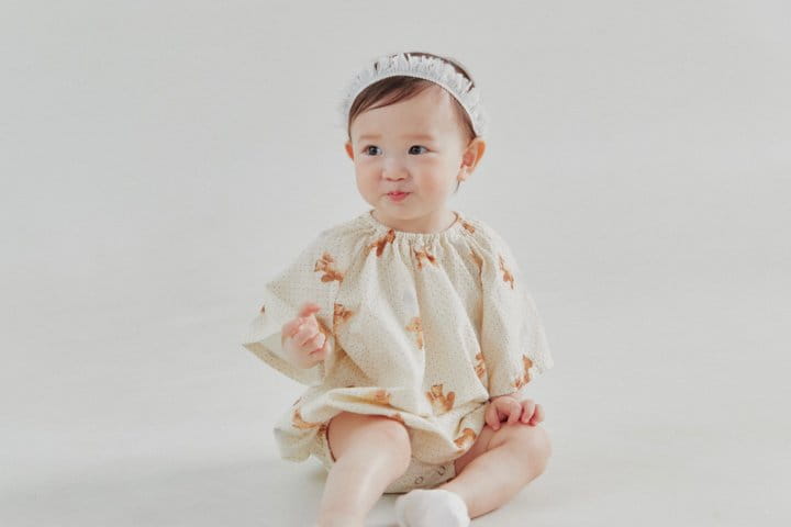DALKOMHAI - Korean Children Fashion - #Kfashion4kids - Bear Bodysuit - 4