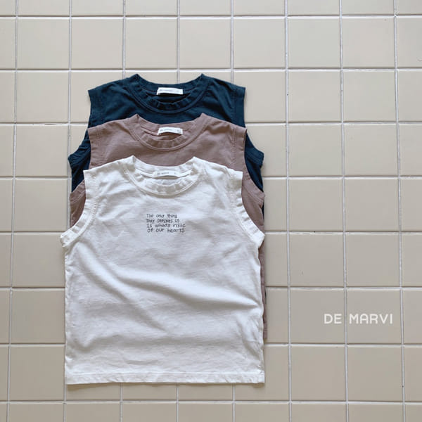 DE MARVI - Korean Children Fashion - #Kfashion4kids - Lettering Sleeveless - 11