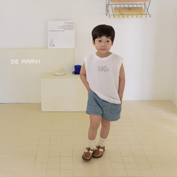DE MARVI - Korean Children Fashion - #Kfashion4kids - Lettering Sleeveless - 4