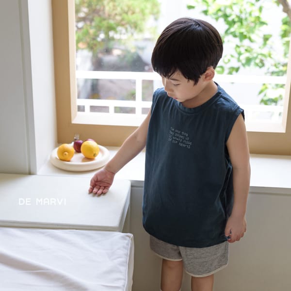 DE MARVI - Korean Children Fashion - #Kfashion4kids - Lettering Sleeveless - 6