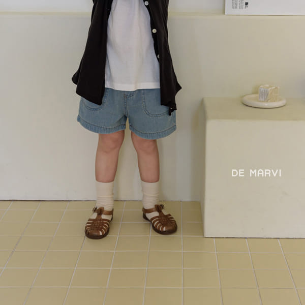 DE MARVI - Korean Children Fashion - #Kfashion4kids - Lay Denim Shorts