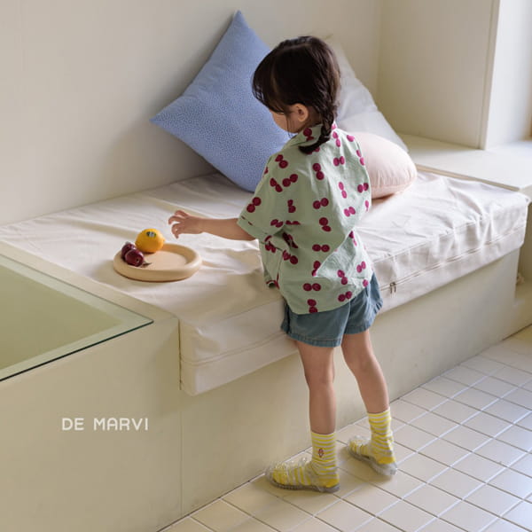 DE MARVI - Korean Children Fashion - #Kfashion4kids - Lay Denim Shorts - 3