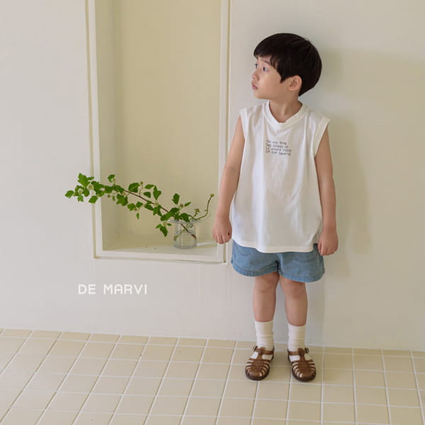 DE MARVI - Korean Children Fashion - #Kfashion4kids - Lay Denim Shorts - 6