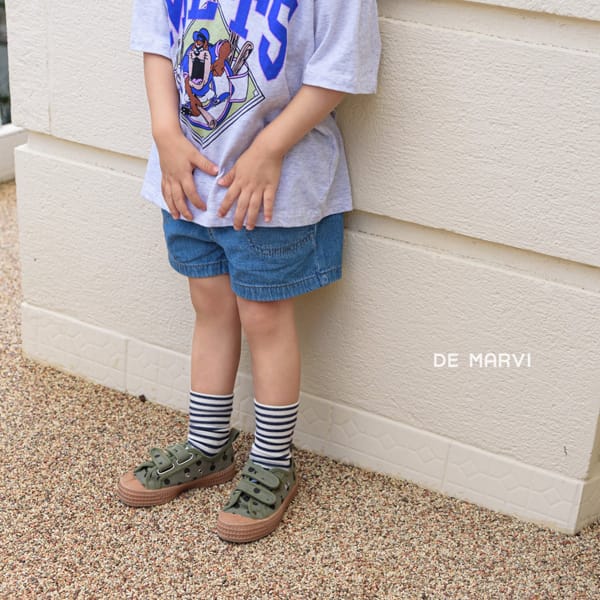 DE MARVI - Korean Children Fashion - #Kfashion4kids - Lay Denim Shorts - 7