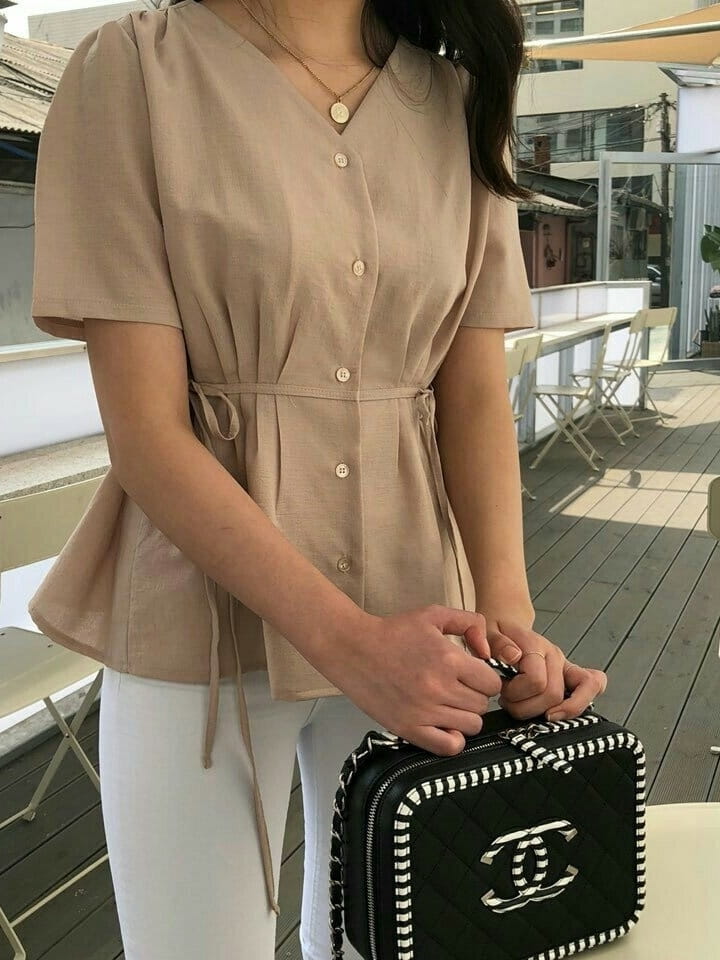 DOUBLE J - Korean Children Fashion - #Kfashion4kids - Peach Blouse - 3