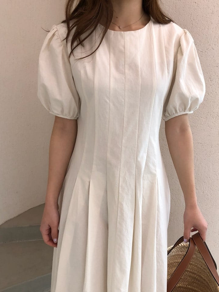 DOUBLE J - Korean Children Fashion - #Kfashion4kids - Anna Pintuck One-piece - 4