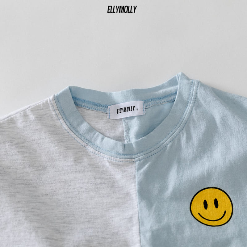 ELLYMOLLY - Korean Children Fashion - #Kfashion4kids - Half Half Smile Tee - 9