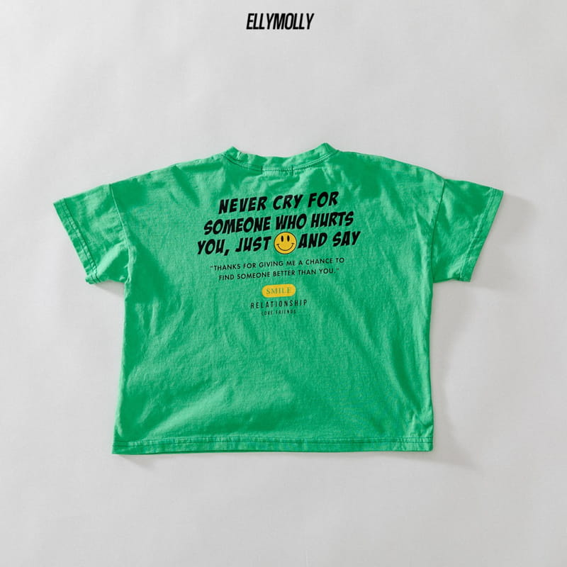 ELLYMOLLY - Korean Children Fashion - #Kfashion4kids - Lettering Smile Tee - 10