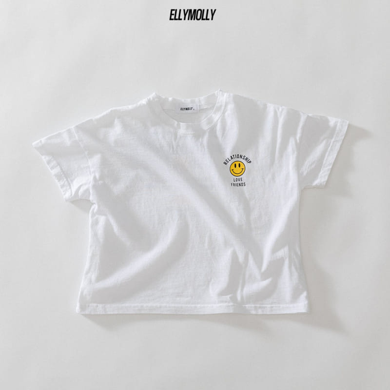 ELLYMOLLY - Korean Children Fashion - #Kfashion4kids - Lettering Smile Tee - 11