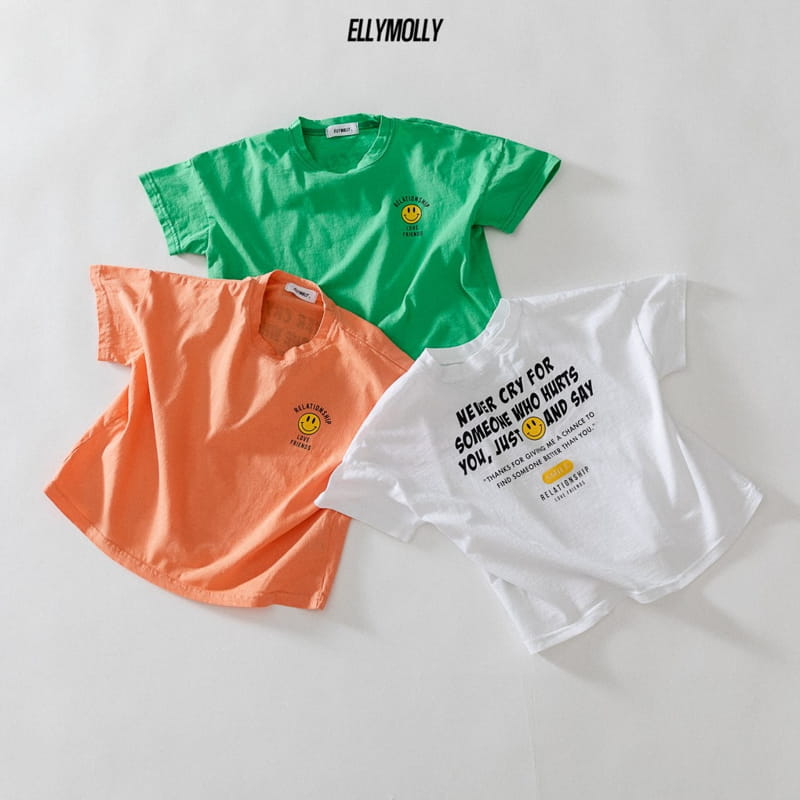 ELLYMOLLY - Korean Children Fashion - #Kfashion4kids - Lettering Smile Tee - 2