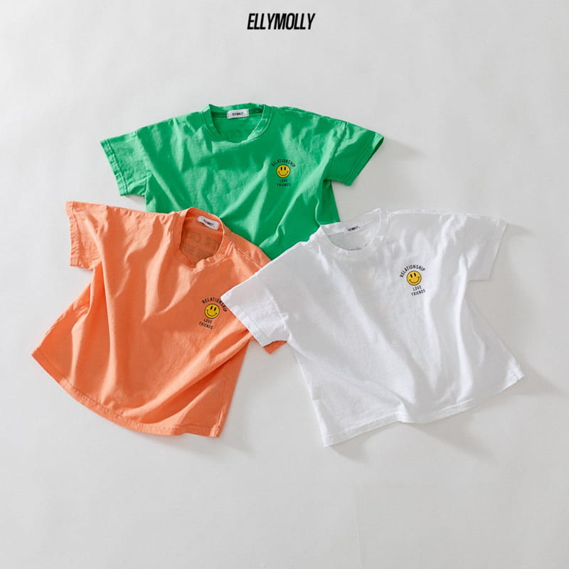 ELLYMOLLY - Korean Children Fashion - #Kfashion4kids - Lettering Smile Tee - 4