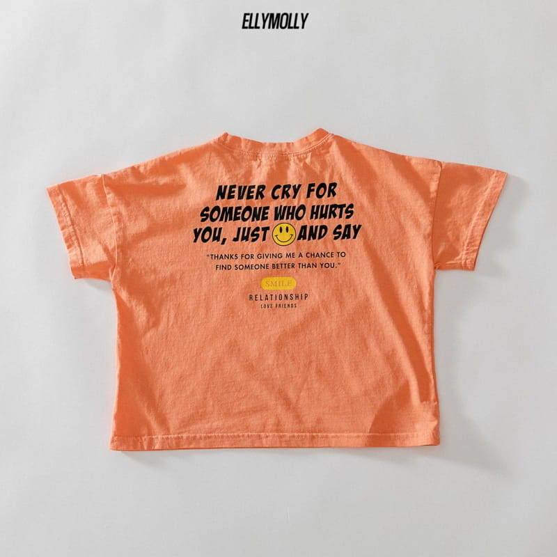 ELLYMOLLY - Korean Children Fashion - #Kfashion4kids - Lettering Smile Tee - 8