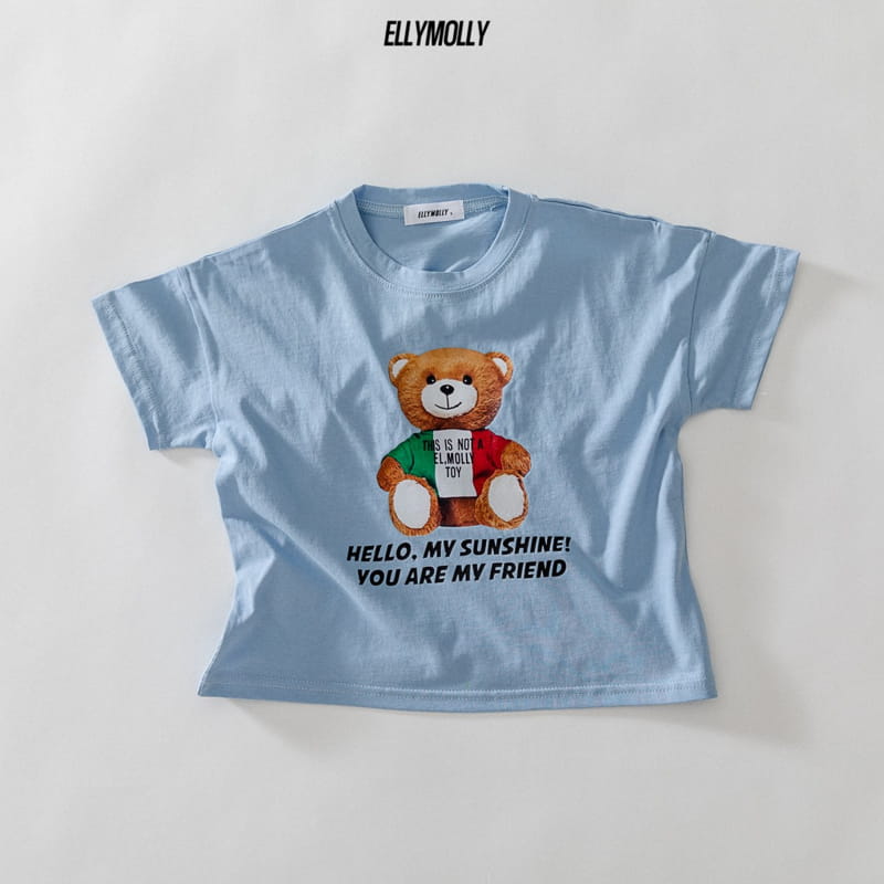 ELLYMOLLY - Korean Children Fashion - #Kfashion4kids - 3 Color Teddy Tee - 5