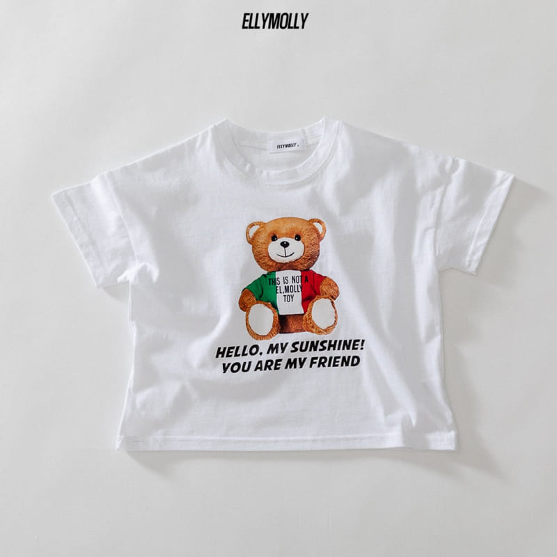 ELLYMOLLY - Korean Children Fashion - #Kfashion4kids - 3 Color Teddy Tee - 7