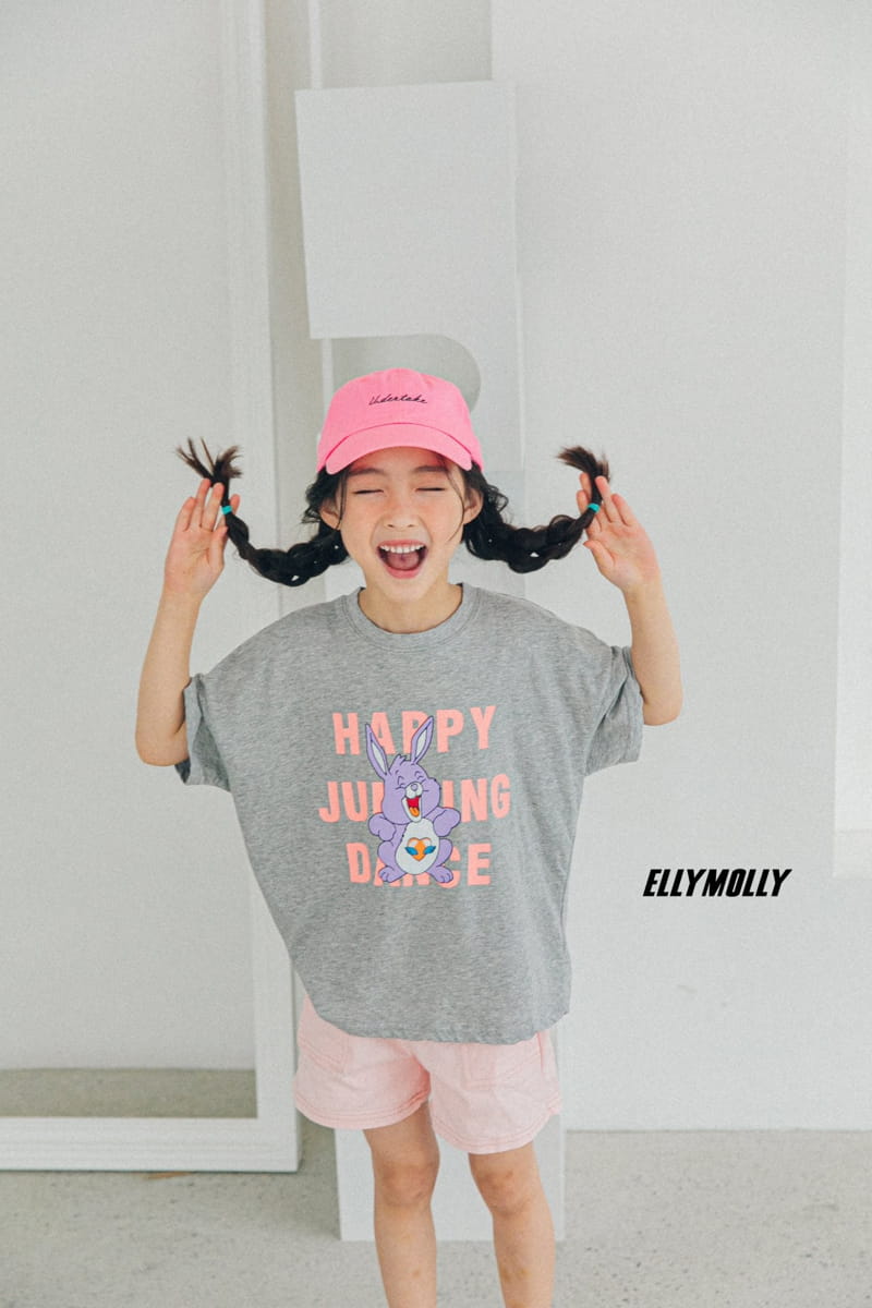 ELLYMOLLY - Korean Children Fashion - #Kfashion4kids - Happy Rabbit Tee
