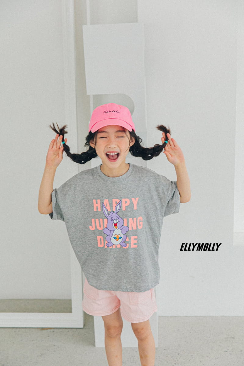 ELLYMOLLY - Korean Children Fashion - #Kfashion4kids - Happy Rabbit Tee - 12