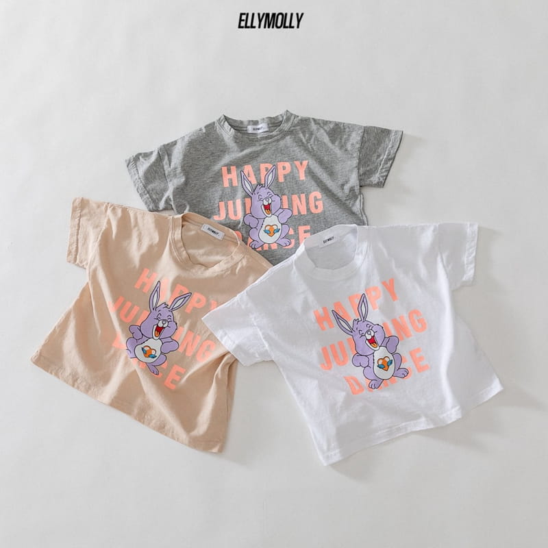 ELLYMOLLY - Korean Children Fashion - #Kfashion4kids - Happy Rabbit Tee - 3