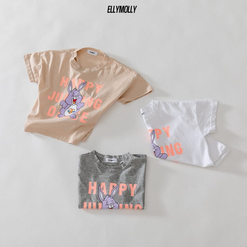 ELLYMOLLY - Korean Children Fashion - #Kfashion4kids - Happy Rabbit Tee - 5