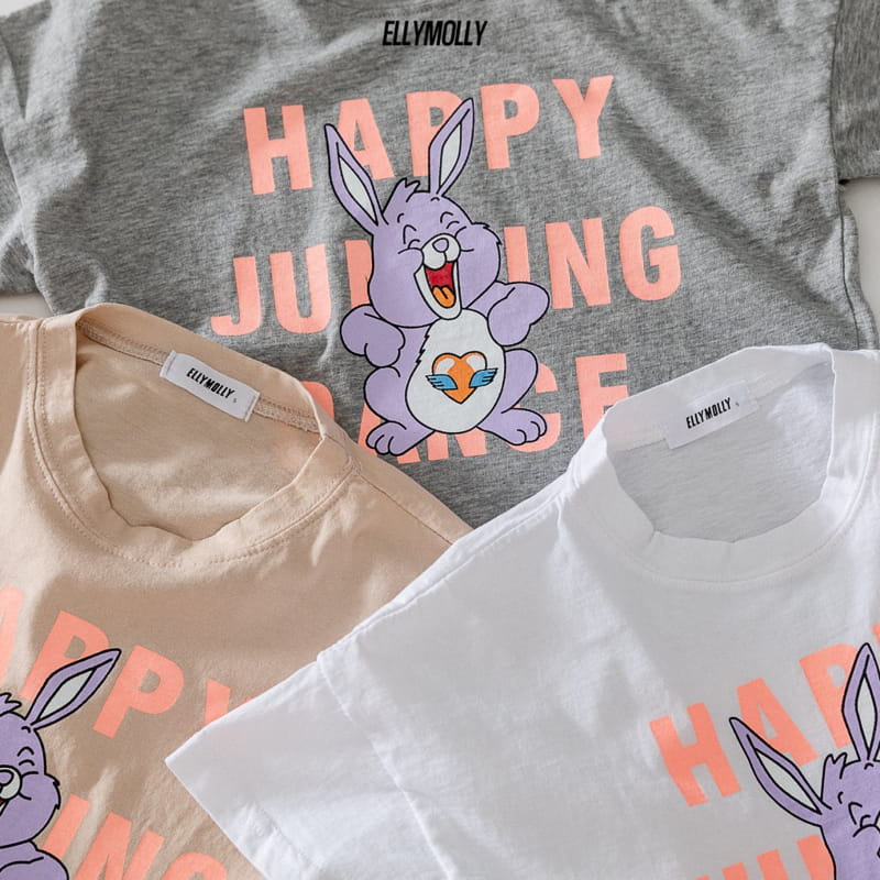 ELLYMOLLY - Korean Children Fashion - #Kfashion4kids - Happy Rabbit Tee - 6