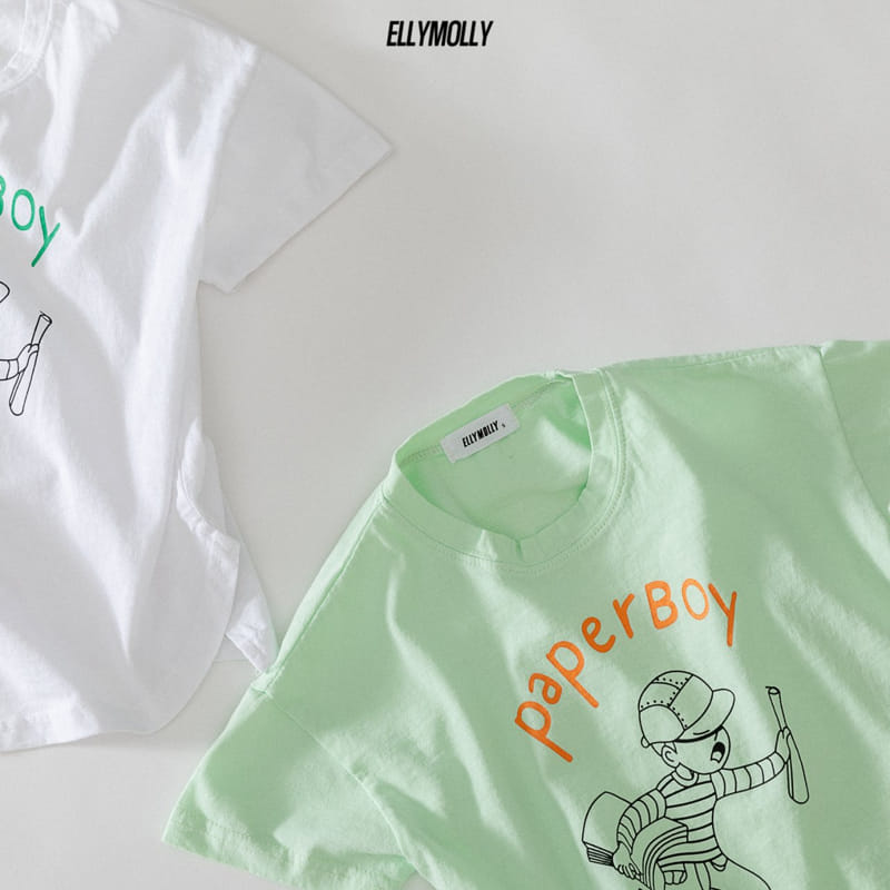 ELLYMOLLY - Korean Children Fashion - #Kfashion4kids - Paper Long Tee - 5