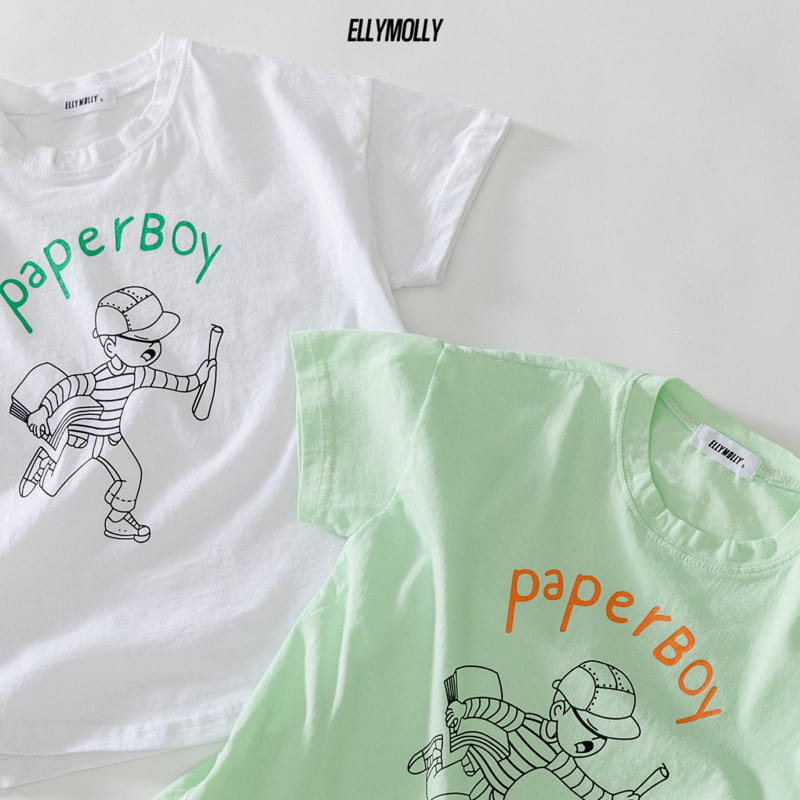 ELLYMOLLY - Korean Children Fashion - #Kfashion4kids - Paper Long Tee - 6