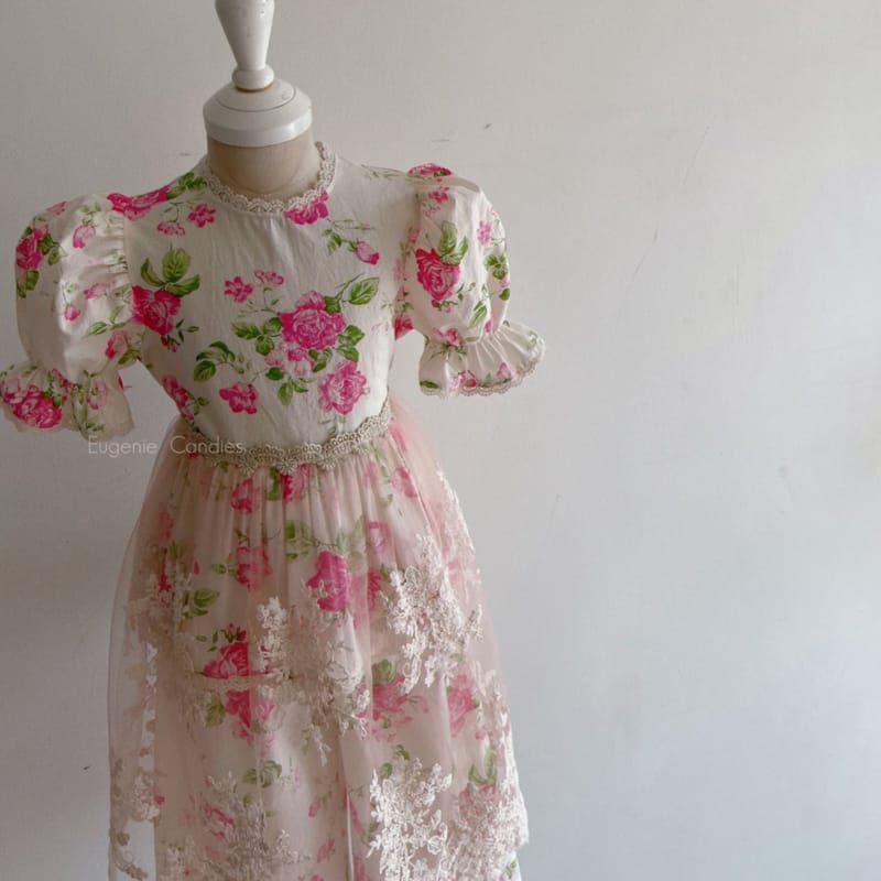 EUGENIE CANDIES - Korean Children Fashion - #Kfashion4kids - U Rose Top Bottom Set with Mom - 4