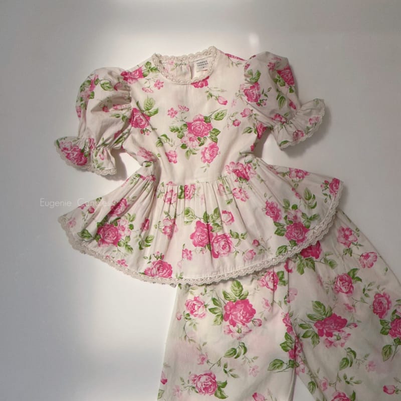 EUGENIE CANDIES - Korean Children Fashion - #Kfashion4kids - U Rose Top Bottom Set with Mom - 7