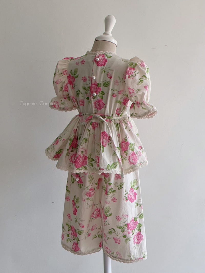 EUGENIE CANDIES - Korean Children Fashion - #Kfashion4kids - U Rose Top Bottom Set with Mom - 8