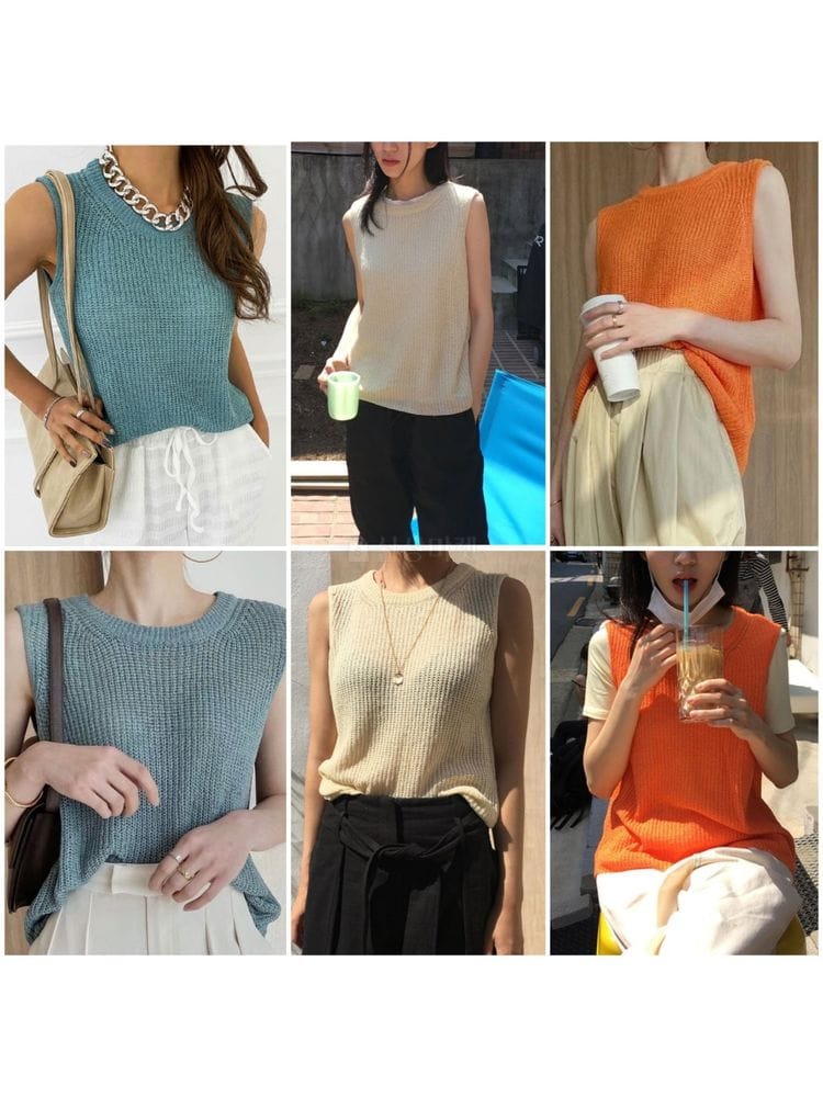 EVERYTHING WITH ME - Korean Children Fashion - #Kfashion4kids - Urban Knit Sleeveless - 3
