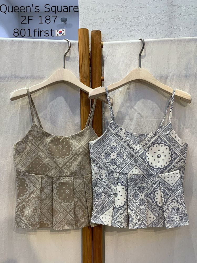 FIRST - Korean Children Fashion - #Kfashion4kids - Paisley Wrinkle Sleeveless - 3