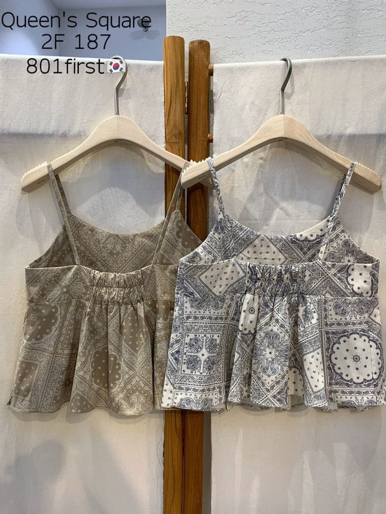FIRST - Korean Children Fashion - #Kfashion4kids - Paisley Wrinkle Sleeveless - 4
