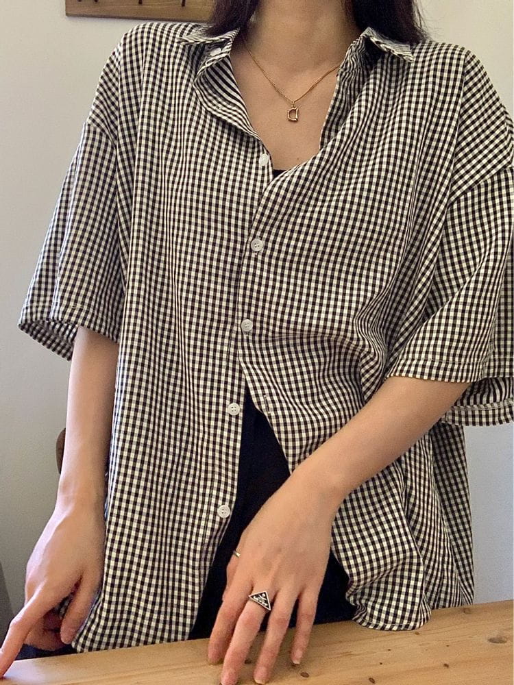 FIRST - Korean Children Fashion - #Kfashion4kids - Check Check Shirt