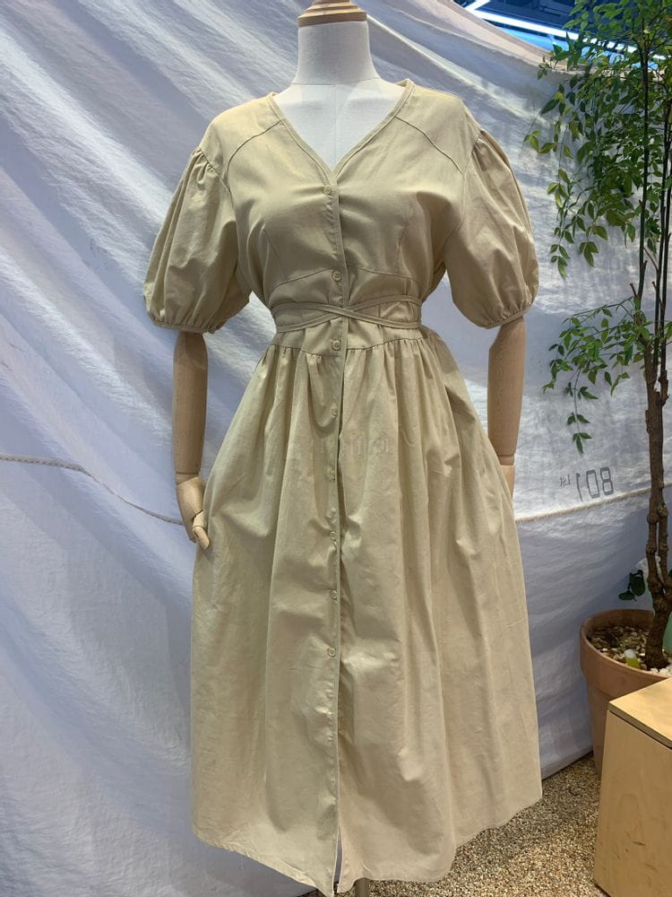 FIRST - Korean Children Fashion - #Kfashion4kids - Summer Linen One-piece - 2