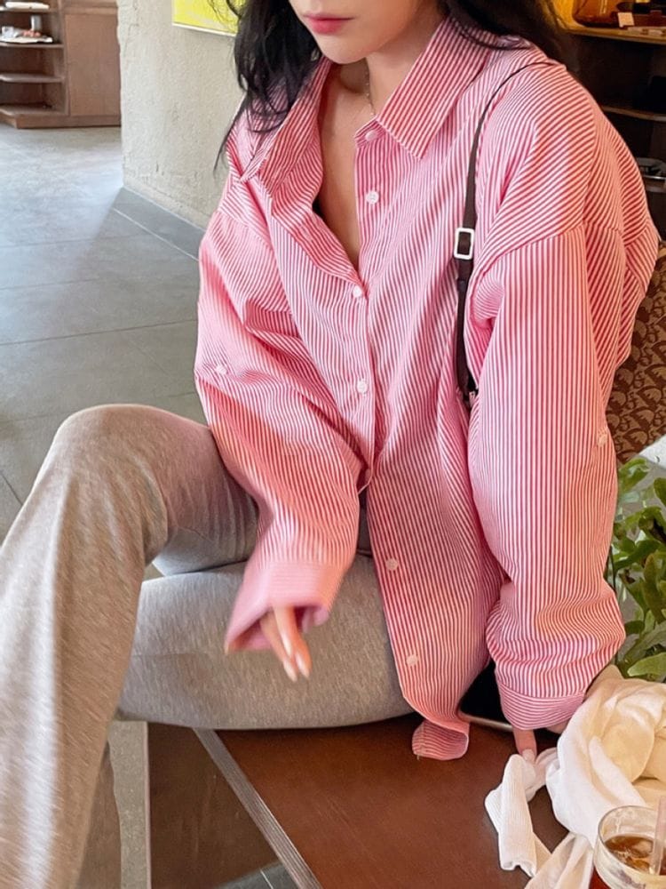 FIRST - Korean Children Fashion - #Kfashion4kids - Stripes Shirt - 2