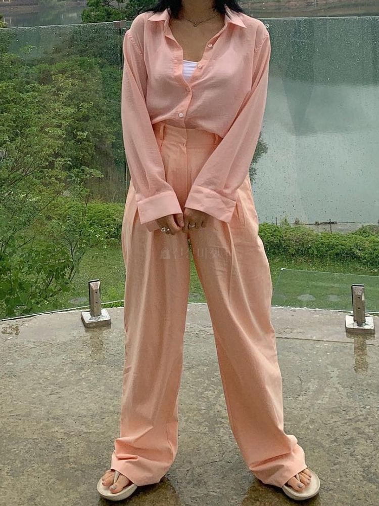 FIRST - Korean Children Fashion - #Kfashion4kids - Beach Linen Pants - 4