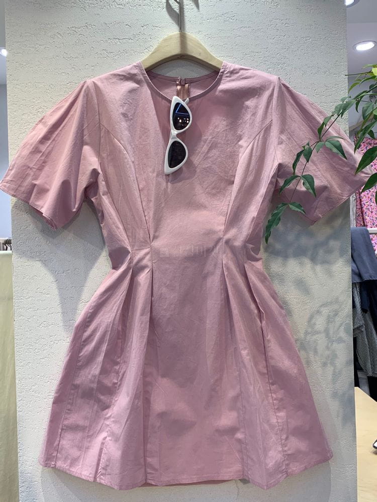FIRST - Korean Children Fashion - #Kfashion4kids - Black Pink Pintuck One-piece - 2