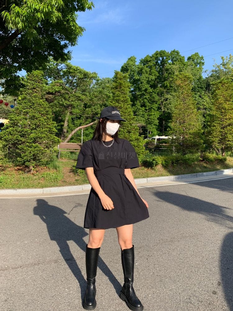 FIRST - Korean Children Fashion - #Kfashion4kids - Black Pink Pintuck One-piece - 4