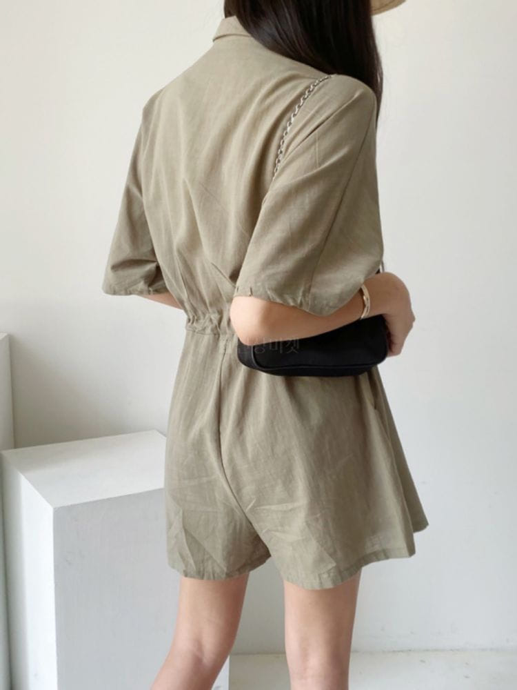 FIRST - Korean Children Fashion - #Kfashion4kids - Linen Jumpsuit - 4