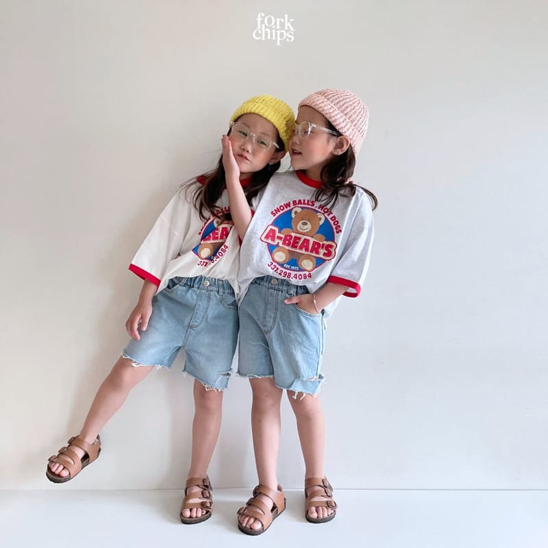 FORK CHIPS - Korean Children Fashion - #Kfashion4kids - A Bear Tee - 11